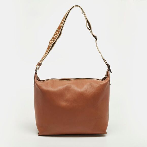 Loewe Handbags - Loewe Cubi Brown Leather Shoulder Bag
